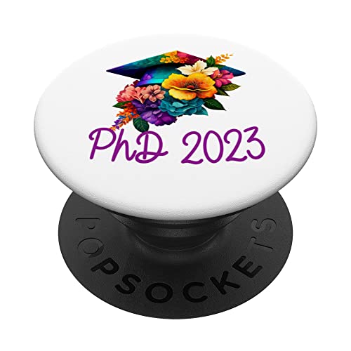 PhD Graduation 2023 Doctorate Degree Psychology Women PopSockets Swappable PopGrip