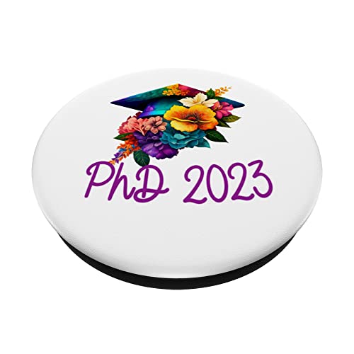 PhD Graduation 2023 Doctorate Degree Psychology Women PopSockets Swappable PopGrip