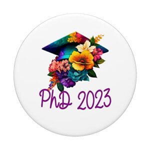 PhD Graduation 2023 Doctorate Degree Psychology Women PopSockets Swappable PopGrip