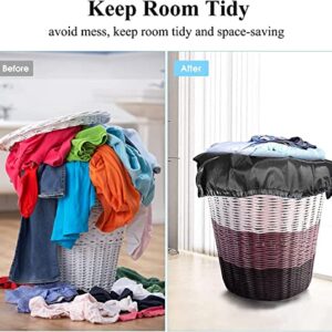 Heavy Duty Large Laundry Bags 2 Pack 30 x 40 inch XL Drawstring Travel Organizer Bag Fit Hamper Basket Camp Home College Dorm Tear Resistant Dirty Cloth Big Storage, Three Loads of Clothes Black