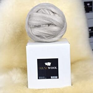 Roving Wool/Tops wool/100% Wool (Brown Corriedale)