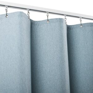 evertrack room divider curtains - curtains for ceiling mounted curtain track to create a private space or divide a room - handcrafted in the usa - icefall blue, 120 w x 96 h