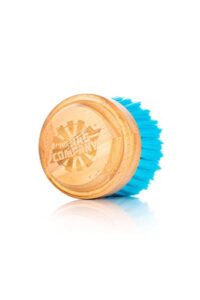 the rag company - ultra utility brush - durable, strong, and safe for many detailing tasks; sturdy wooden grip; soft nylon bristles