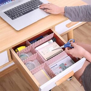 TJLSS Adjustable Plastic Drawer Divider DIY Storage Shelves Household Free Combination Partition Board Space-saving Division Tools ( Color : D )