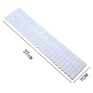 TJLSS Adjustable Plastic Drawer Divider DIY Storage Shelves Household Free Combination Partition Board Space-saving Division Tools ( Color : D )