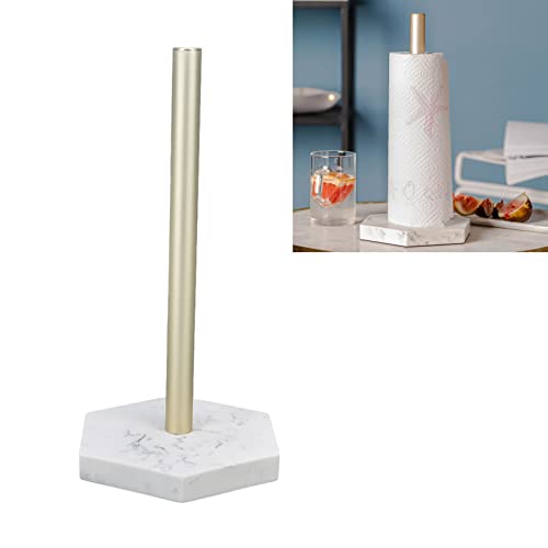 Kitchen Paper Holder Standing Paper Towel Holder Stand for Kitchen Rolls Non Slip Paper Towel Roll Round Tissue for Modern Kitchen Countertop Organizer