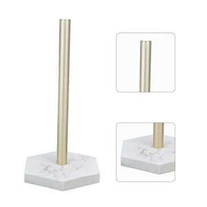 Kitchen Paper Holder Standing Paper Towel Holder Stand for Kitchen Rolls Non Slip Paper Towel Roll Round Tissue for Modern Kitchen Countertop Organizer