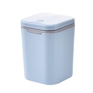 czdyuf mini smart trash can zero waste trash can recycle bin kitchen bin nordic simple removable desktop trash can ( color : blue , size : 2l )