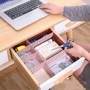 TJLSS Adjustable Plastic Drawer Divider DIY Storage Shelves Household Free Combination Partition Board Space-saving Division Tools ( Color : D )