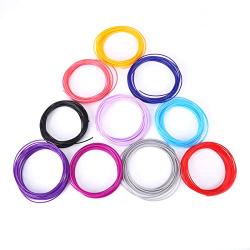 20 Pcs 3D Printer Filaments, 20 Colors 1.75mm PCL Pen Filament Refills for Printer Printing Pen Low Temperature