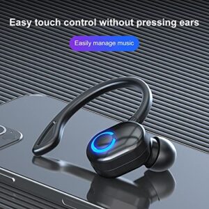 GURSAC Bluetooth Earhook Headset Wireless Bluetooth 5.2 Ultralight Business Wireless Headset with Noise-Canceling Boom Microphone for Office Home Business Commercial Use Online Teaching/Learning