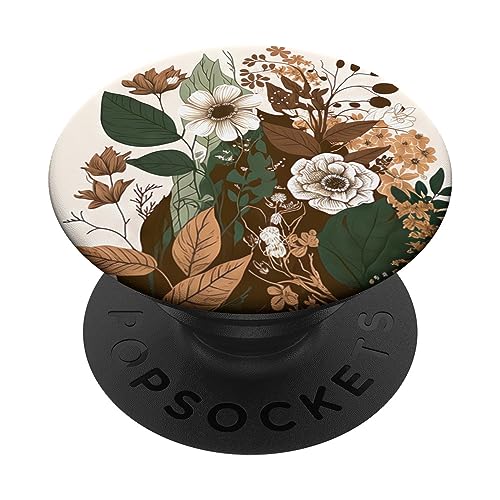 Floral Foliage Flower Botanical Nature Vegetation Flowery PopSockets Standard PopGrip