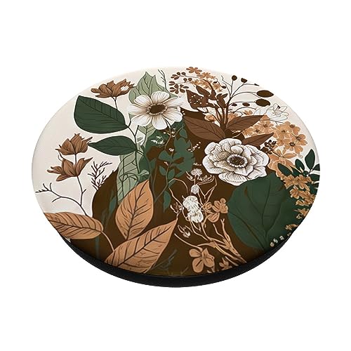 Floral Foliage Flower Botanical Nature Vegetation Flowery PopSockets Standard PopGrip