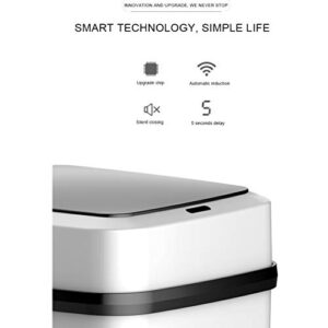 WPYYI Automatic Touchless Trash Can Smart Sensor Large Automatic Dustbin Home Intelligent Kitchen Rubbish Bins with Lid