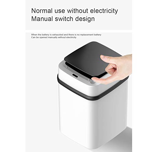 WPYYI Automatic Touchless Trash Can Smart Sensor Large Automatic Dustbin Home Intelligent Kitchen Rubbish Bins with Lid