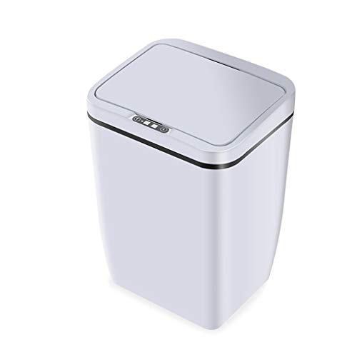 WPYYI Automatic Intelligent Induction Trash Can Household Kitchen Bedroom Bathroom Trash Plastic Bin 12L