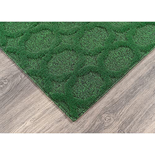 Garland Rug Garden Trellis 4 ft. x 6 ft. Indoor/Outdoor Area Rug Green