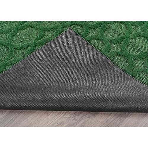 Garland Rug Garden Trellis 4 ft. x 6 ft. Indoor/Outdoor Area Rug Green