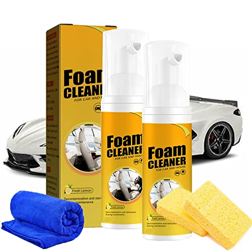 Car Magic Foam Cleaner, Magic Foam Cleaner for Car, Multi-Purpose Foam Cleaner, Car Restoring Spray for Car and House (2PCS, 30ML)