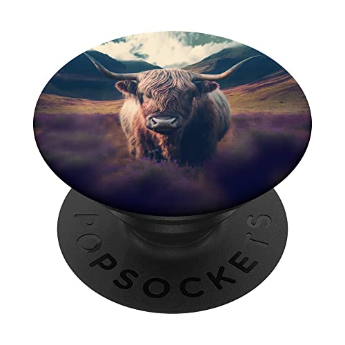 Highland Cow for Cow lovers PopSockets Swappable PopGrip