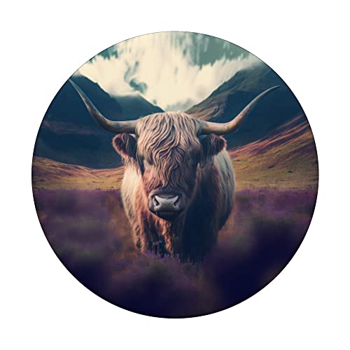 Highland Cow for Cow lovers PopSockets Swappable PopGrip
