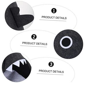 Bed House House-Dark Small Cat Grey Detachable Cat/Felt Super Catscomfortable Washable Pet Slip and Warm Supplies Indoor Kitten Shaped Cave Dark Sofa Dog Rabbit- Perfect Soft