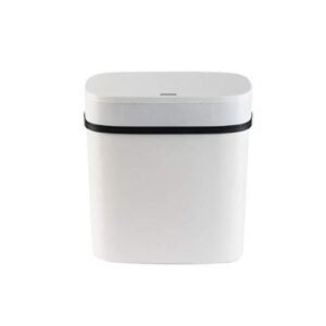 wpyyi intelligent sensor trash can toilet automatic cover narrow seam garbage bin toilet paper basket electric living room creative