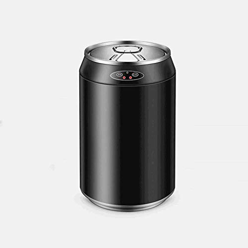 CZDYUF Smart Induction Trash Can with Lid Medium Stainless Steel Automatic Household Living Room Coke Cans Personality Charging Trash