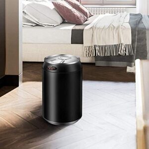 CZDYUF Smart Induction Trash Can with Lid Medium Stainless Steel Automatic Household Living Room Coke Cans Personality Charging Trash