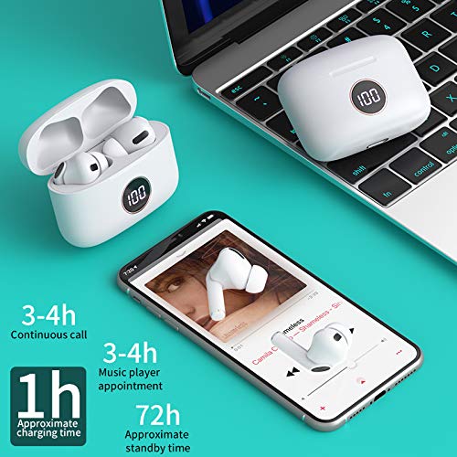 Freckle Juice ANC Wireless Bluetooth 5.1 Headset TWS Active Noise Cancelling in Ear Sport Headphone Touch Control LED Display Earbuds