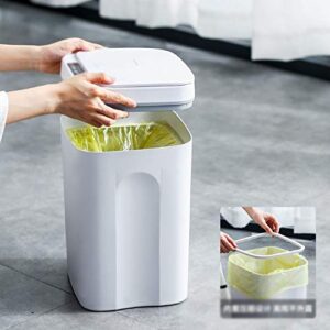 WPYYI Intelligent Trash Can Automatic Sensor Dustbin Smart Sensor Electric Waste Bin Home Rubbish Can for Kitchen Bathroom Garbage ( Size : 12L )