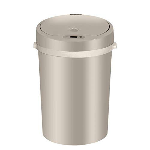 CZDYUF 16L Automatic Intelligent Sensor Smart Trash Can Intelligent Waste Bin Sensor Dustbin Plastic Household Dry and Wet Trash Bin ( Color : E )