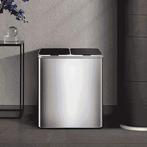 CZDYUF 12L Home Smart Trash Can Automatic Induction Trash Can with Lid Bin Smart Garbage Bin Office Trash Can for Bedroom ( Color : E )