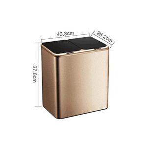 CZDYUF 12L Home Smart Trash Can Automatic Induction Trash Can with Lid Bin Smart Garbage Bin Office Trash Can for Bedroom ( Color : E )