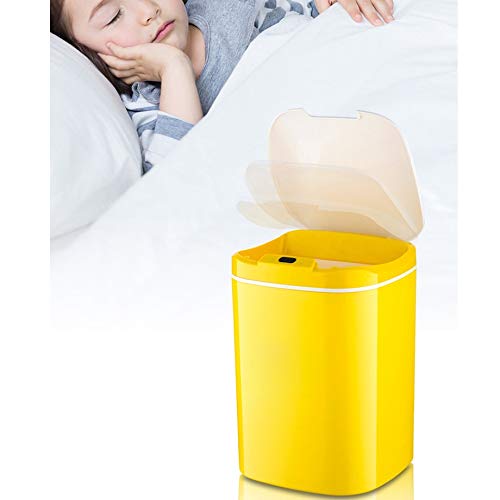 CZDYUF Smart Trash Can Automatic Induction Dustbin Intelligent Electric Battery Waste Bin Kitchen Bathroom Dustbin Household Garbage ( Color : E )