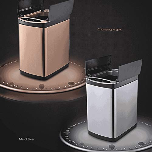 CZDYUF Home Smart Trash Can Automatic Induction Trash Can with Lid USB Charging Trash Can Bin 20/30L Bin Powered by Batteries (Battery not Included) (Color : D, Size : 20L)