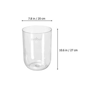 CLISPEED Trash Bin Garbage Bin Clear Small Trash Can Wastebasket Garbage Can Container Bin Ice Bucket Laundry Basket for Kitchen Bathroom Office Bedroom Living Room ৪L Trash Bin Garbage Bin