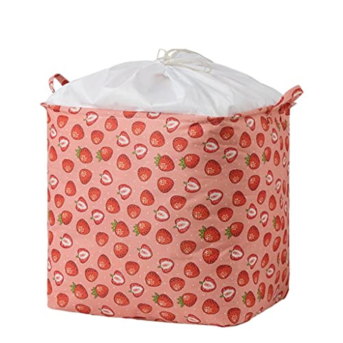 WALNUTA Printed Quilt Storage Bag Wardrobe Storage Bag Luggage Basket Quilt Clothes Storage Travel Linen