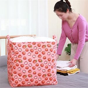 WALNUTA Printed Quilt Storage Bag Wardrobe Storage Bag Luggage Basket Quilt Clothes Storage Travel Linen