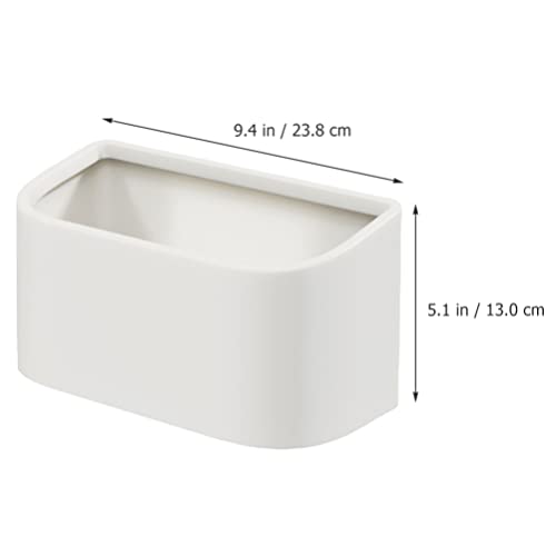 Veemoon Garbage Cans for Kitchen Trash Cabinet Wall Hanging Bathroom Garbage Can Punch Free Small Trash Can Plastic Waste Basket for Rv Office Bedroom Dorm Kitchen Trash Cans