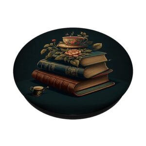 book lover reading library cute read PopSockets Standard PopGrip
