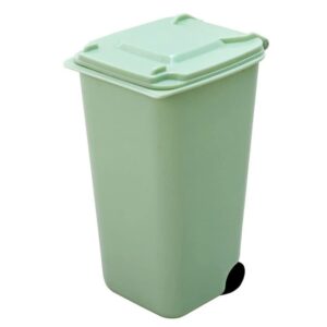 uxzdx waste bin desktop storage box home garbage basket container table trash can swing cleaning barrel desk organizer storage ( color : gray , size : 10*8*15.5cm )