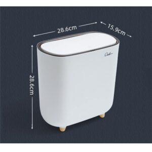 UXZDX Gap Trash Can Household Bomb Cover Narrow Trash Bin Bathroom Kitchen with Lid Garbage Can Living Room Paper Basket