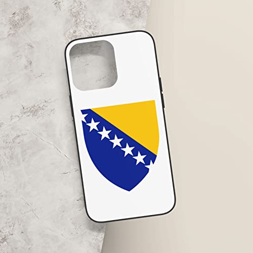 Coat of Arms of Bosnia and Herzegovina iPhone 14 Pro Max Phone Case, You Can DIY On A Variety of Patterns White