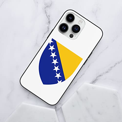 Coat of Arms of Bosnia and Herzegovina iPhone 14 Pro Max Phone Case, You Can DIY On A Variety of Patterns White