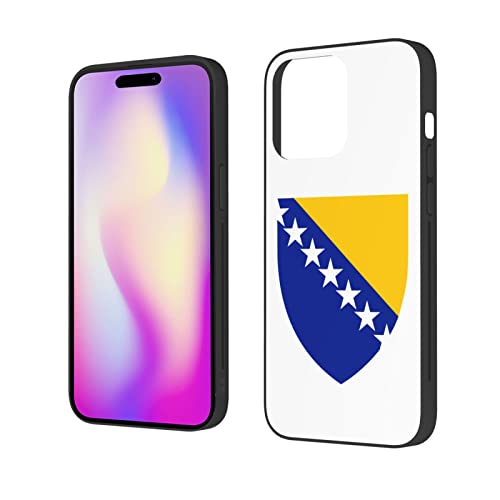 Coat of Arms of Bosnia and Herzegovina iPhone 14 Pro Max Phone Case, You Can DIY On A Variety of Patterns White