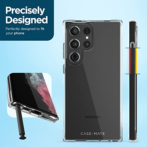 Case-Mate Samsung Galaxy S23 Ultra Case [3in1] with FlexiShield Screen Protector & Camera Lens Protector [6.8"] [12FT Drop Protection] Tough Clear Phone Case -Shockproof, Anti-Yellowing, Anti-Scratch