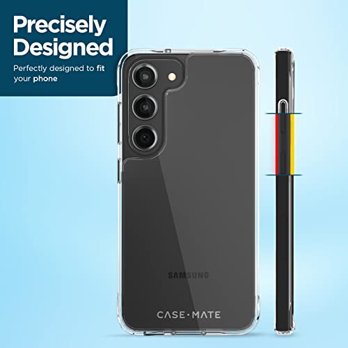 Case-Mate Samsung Galaxy S23 Case [3in1] w/FlexiShield Screen Protector & Camera Lens Protector [6.1"] [12FT Drop Protection] [Wireless Charging] Tough Clear Phone Case - Anti-Yellowing, Anti-Scratch