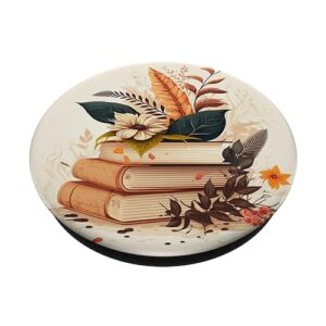 book lover reading library cute read PopSockets Standard PopGrip