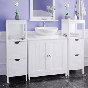 IRDFWH Two-Door Bathroom Vanity Cabinet Wash Basin Cabinet Multifunctional Storage Shelf Basket Kitchen Bathroom Accessories